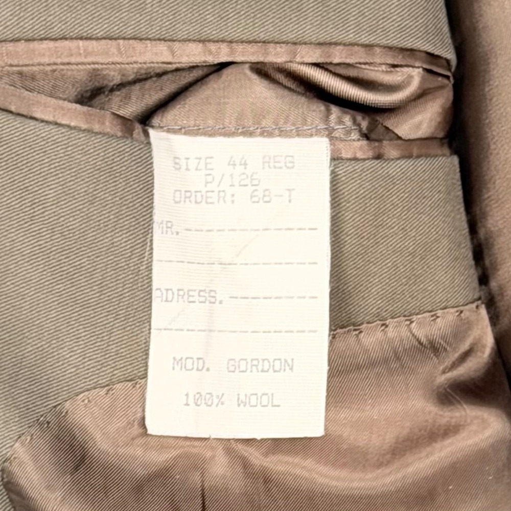 Jos A Bank Mens Blazer Sport Coat 44R Brown Wool Executive Professional - Picture 4 of 12